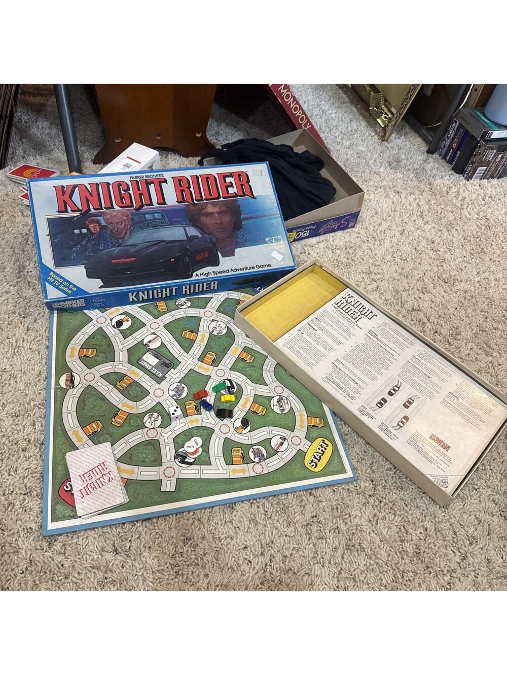 KNIGHT RIDER 1983 Parker Brothers Board Game Complete TV Show